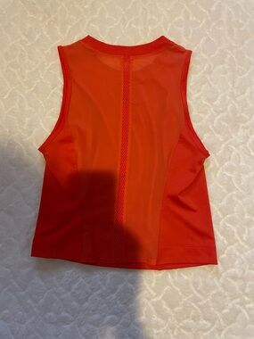 JoyLab Red Mesh-Back Athletic Tank Top
